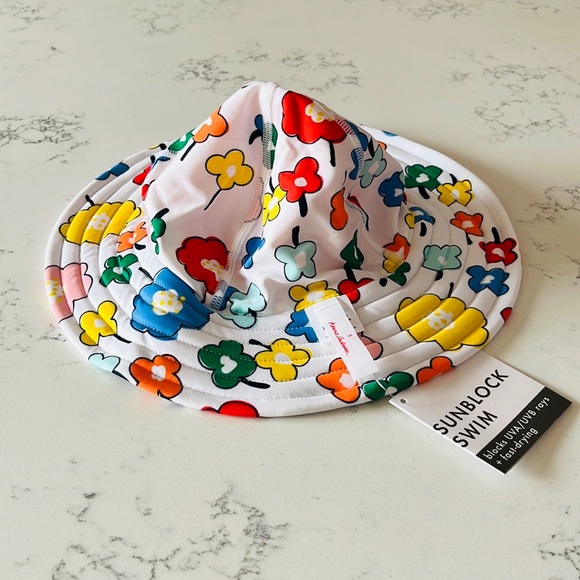 Hanna Andersson Sunblock Reversible Swim Hat - Picture 4 of 8